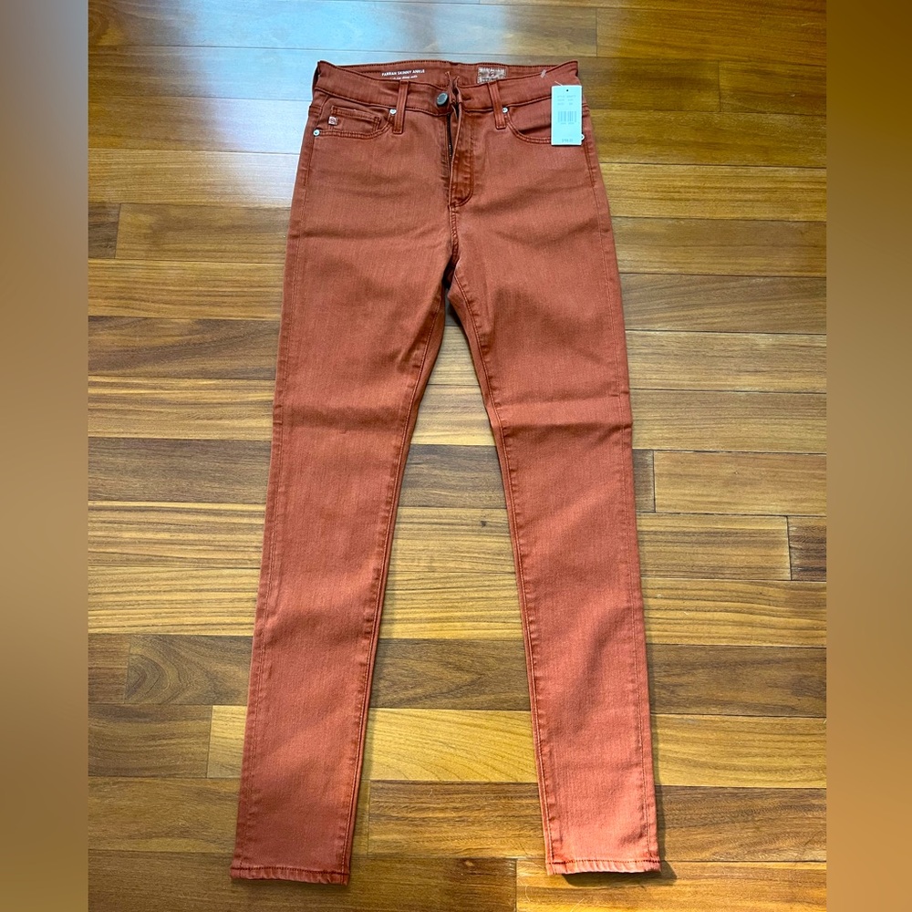 Adriano Goldschmied AG Rust Orange/Red Skinny Jeans